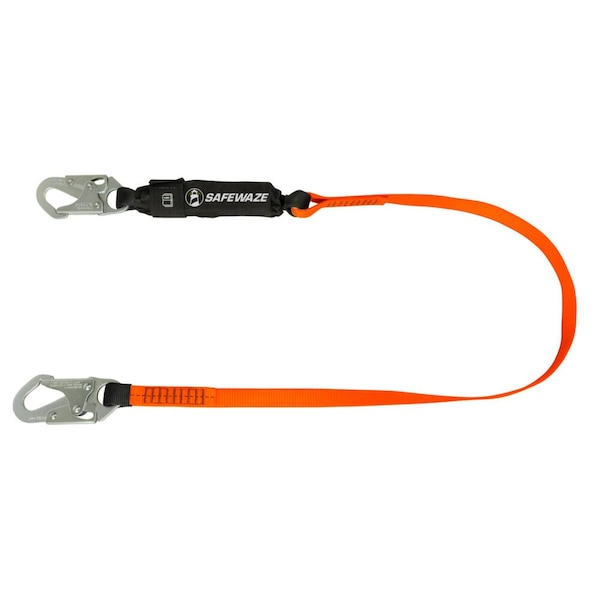 Safewaze V-Line 6' Energy Absorbing Lanyard: Snap Hooks FS88560-E - main
